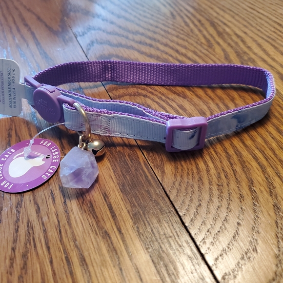 amethyst cat collar